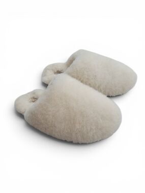 UGG Scuffette Chalet Plush Shearling Slip-On Mules in Cream 6